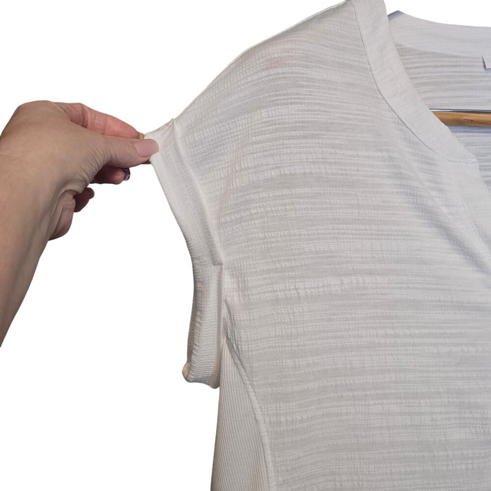Jane and Delancey Popover Womens XL White Cap Rolled Sleeve Vanilla Girl NWT - Picture 6 of 9